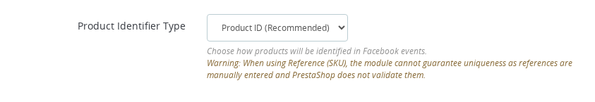 Pixel Plus — Product & Combination Options section showing the Product Identifier Type selector